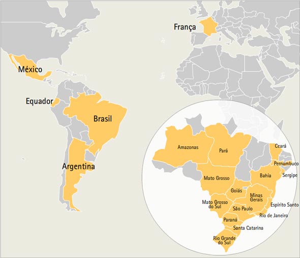 Localidades atendidas